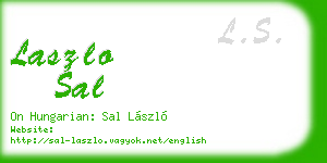 laszlo sal business card